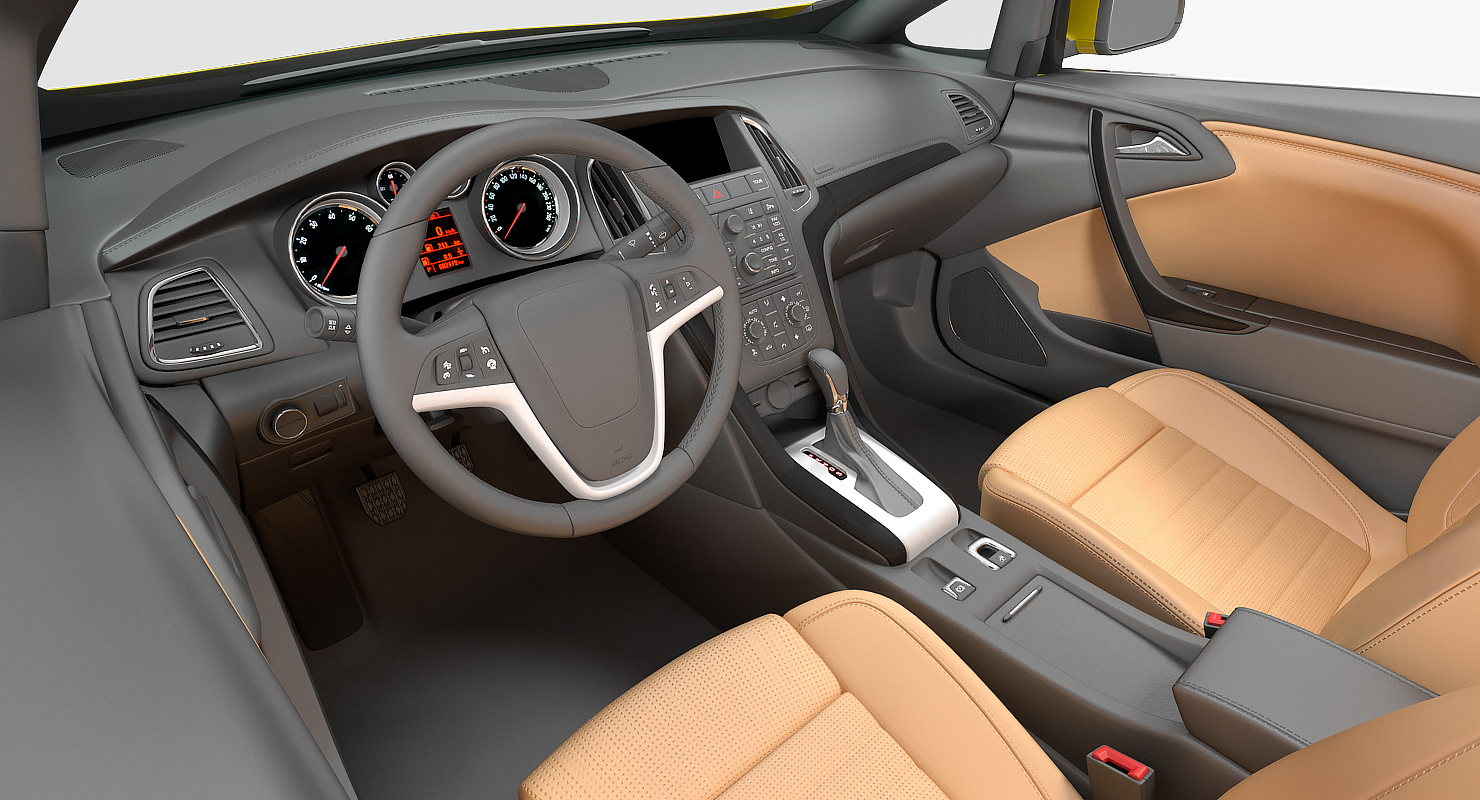 Cabriolet Generic Rigged 3D model