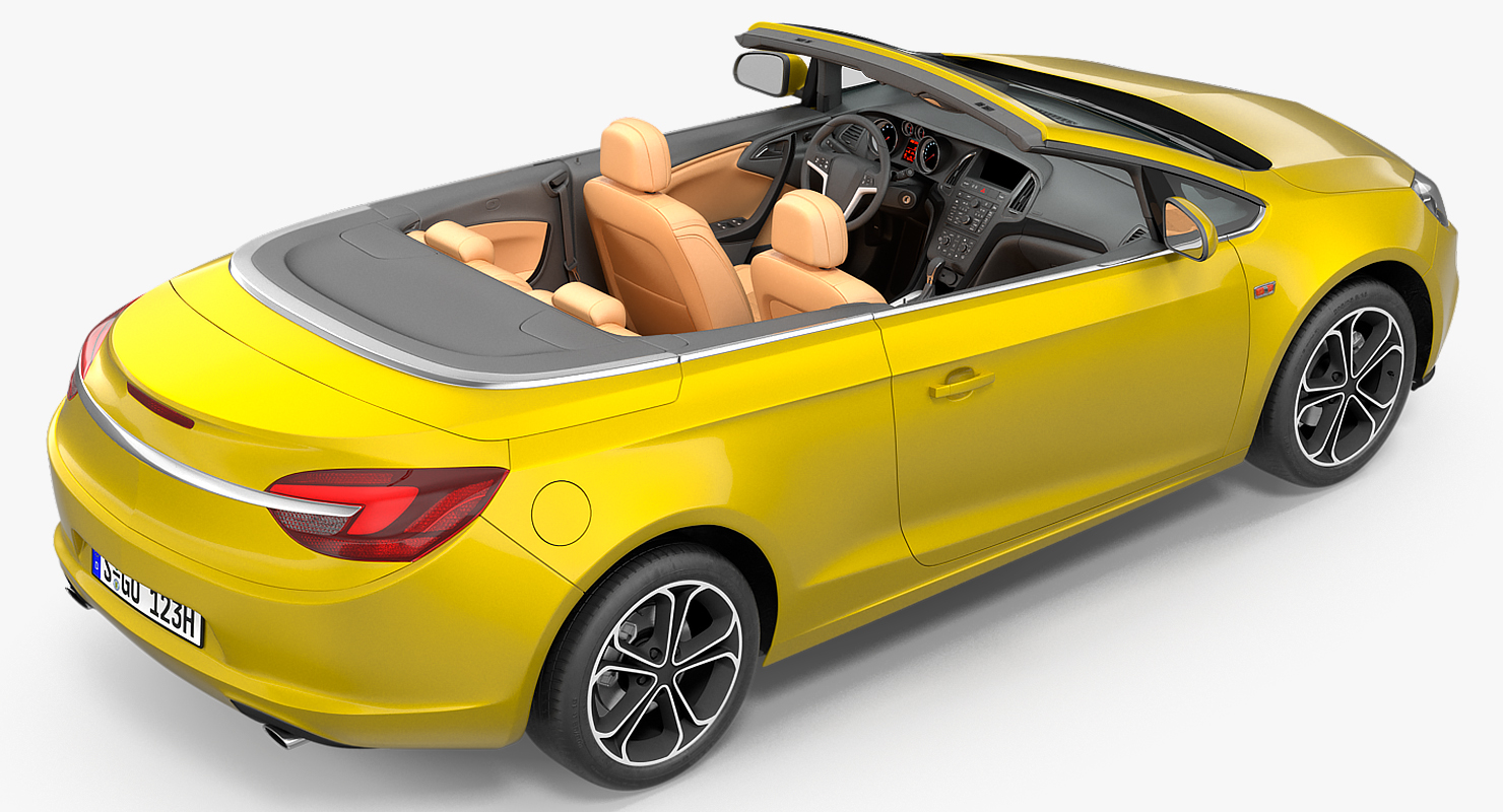 Cabriolet Generic Rigged 3D model