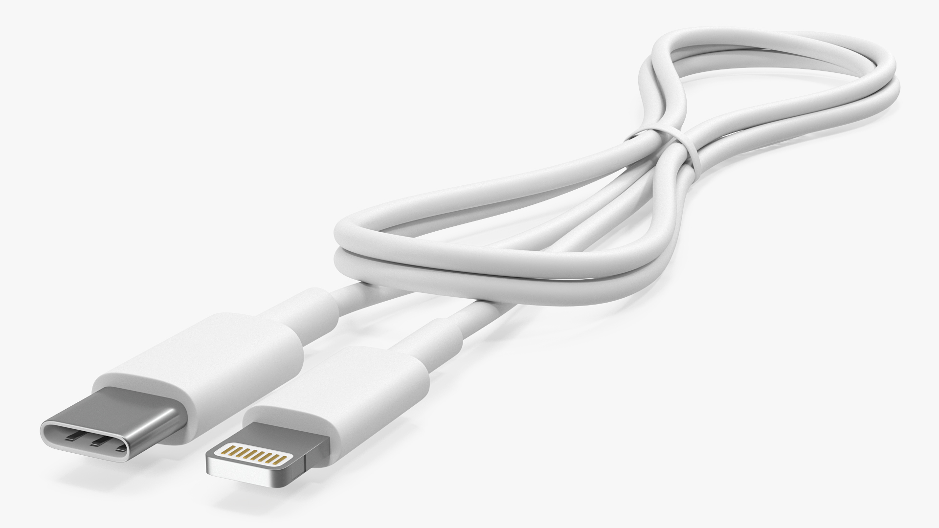 3D USB Type-C to Lightning Cable Folded