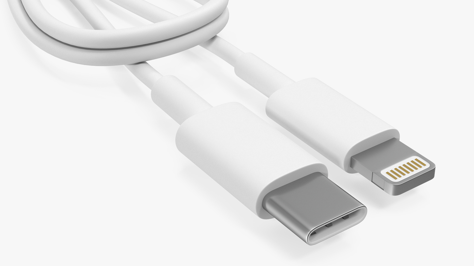 3D USB Type-C to Lightning Cable Folded