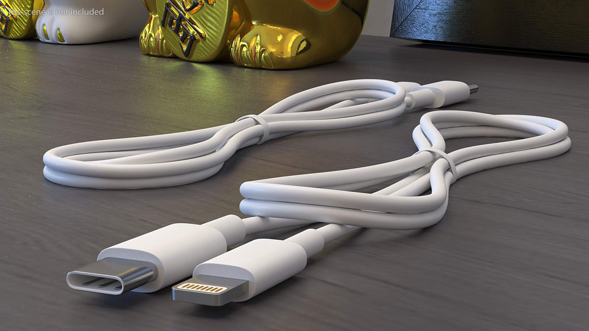 3D USB Type-C to Lightning Cable Folded