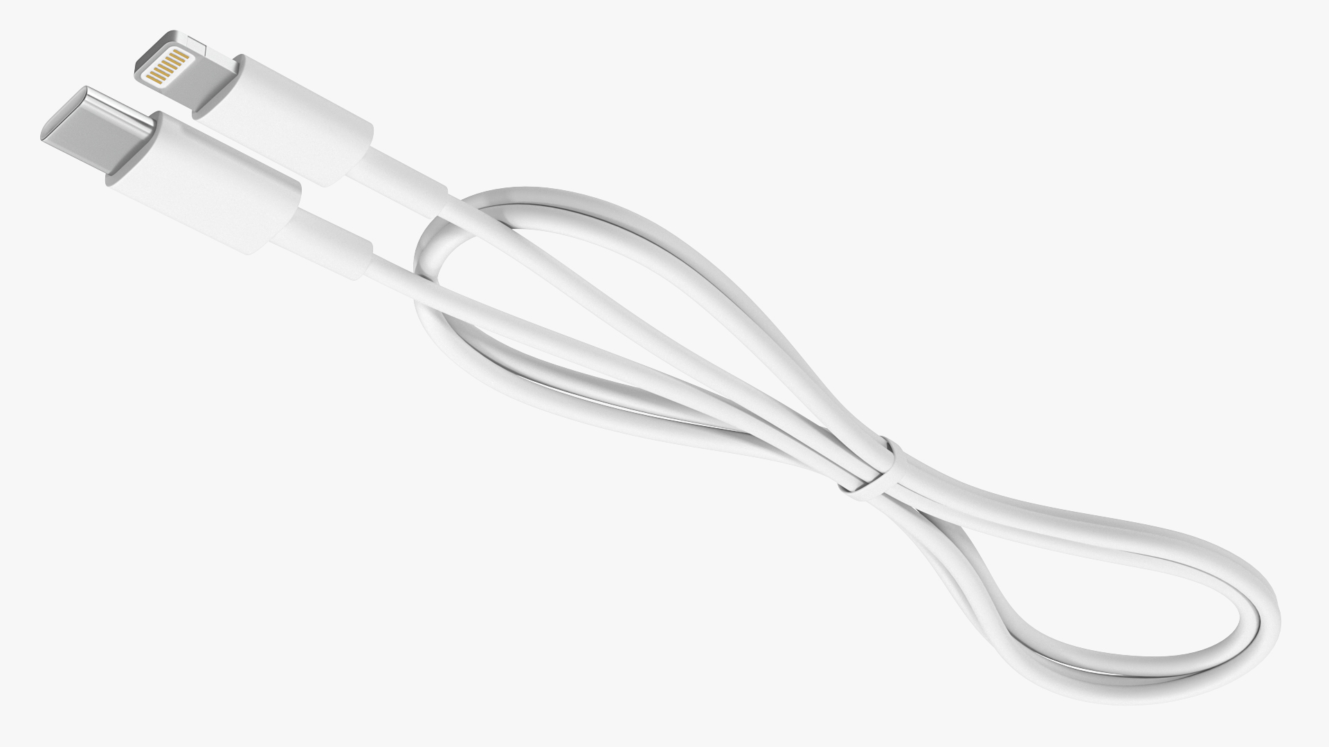 3D USB Type-C to Lightning Cable Folded