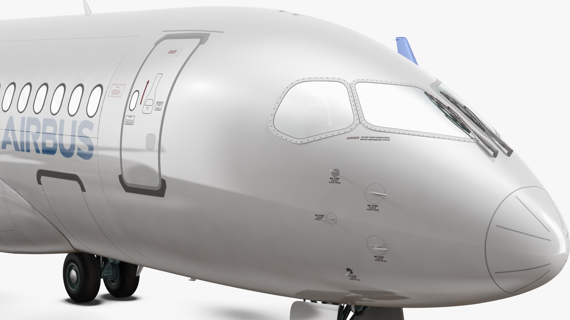 3D Airbus A220 100 Simple Interior