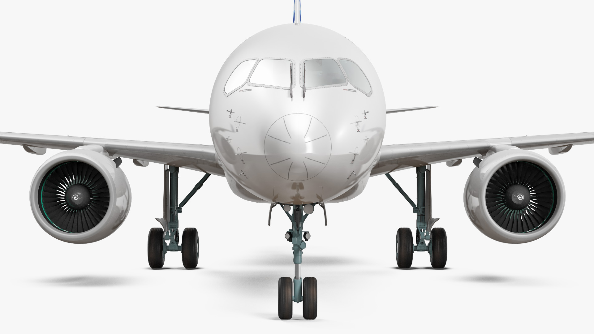 3D Airbus A220 100 Simple Interior