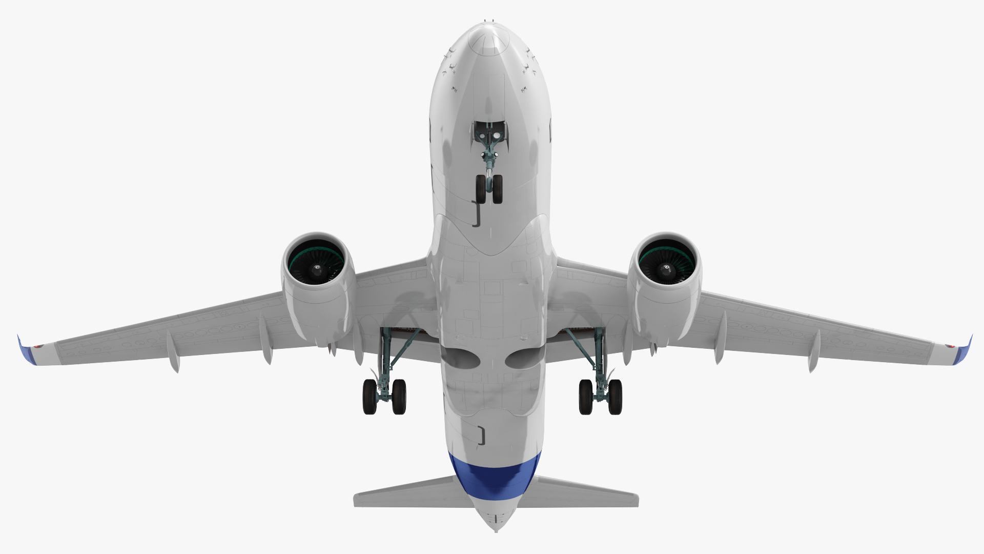3D Airbus A220 100 Simple Interior