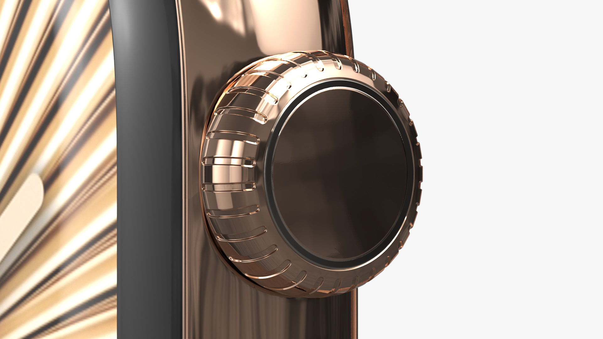 Apple Smartwatch 10 Gold Titanium Display On 3D model