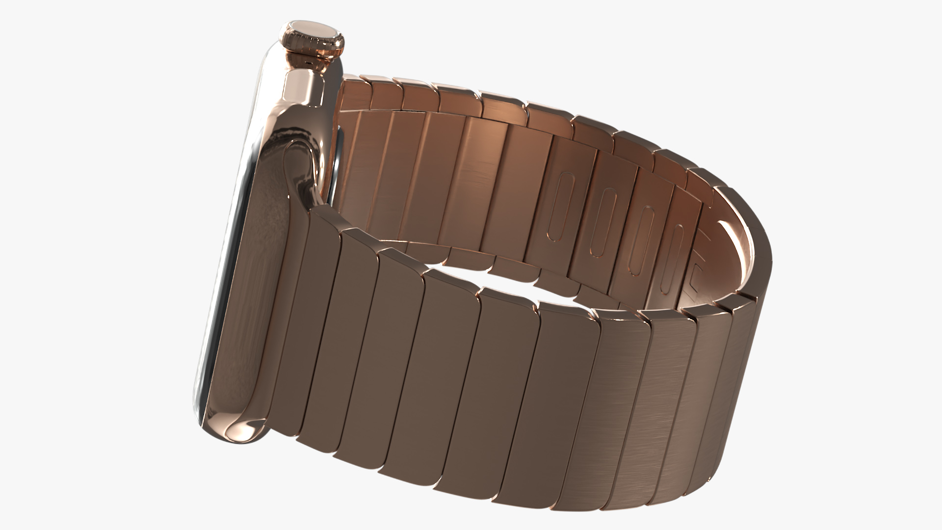 Apple Smartwatch 10 Gold Titanium Display On 3D model