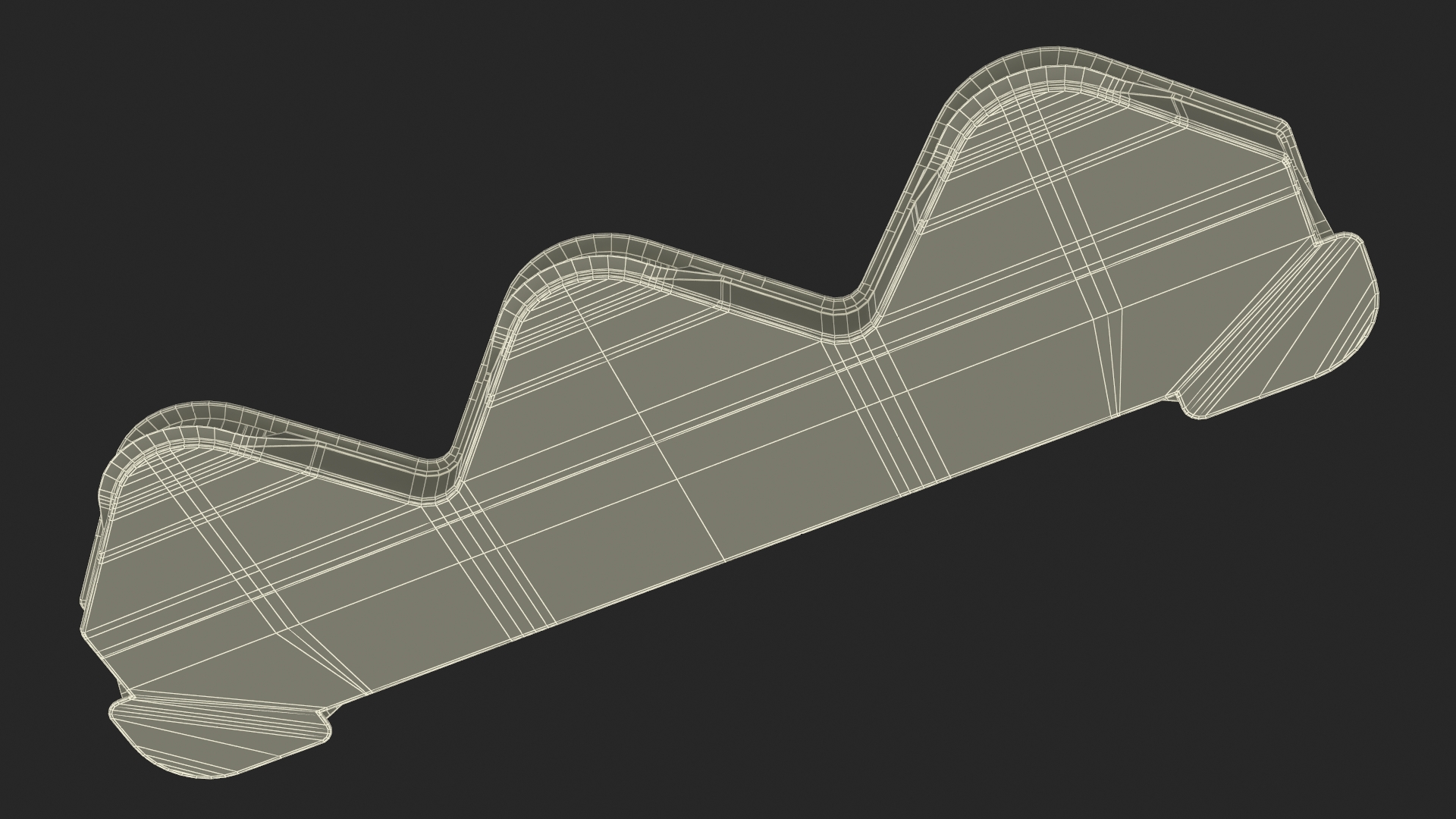 3D model Air Taxi Port with 3 Take Off Areas