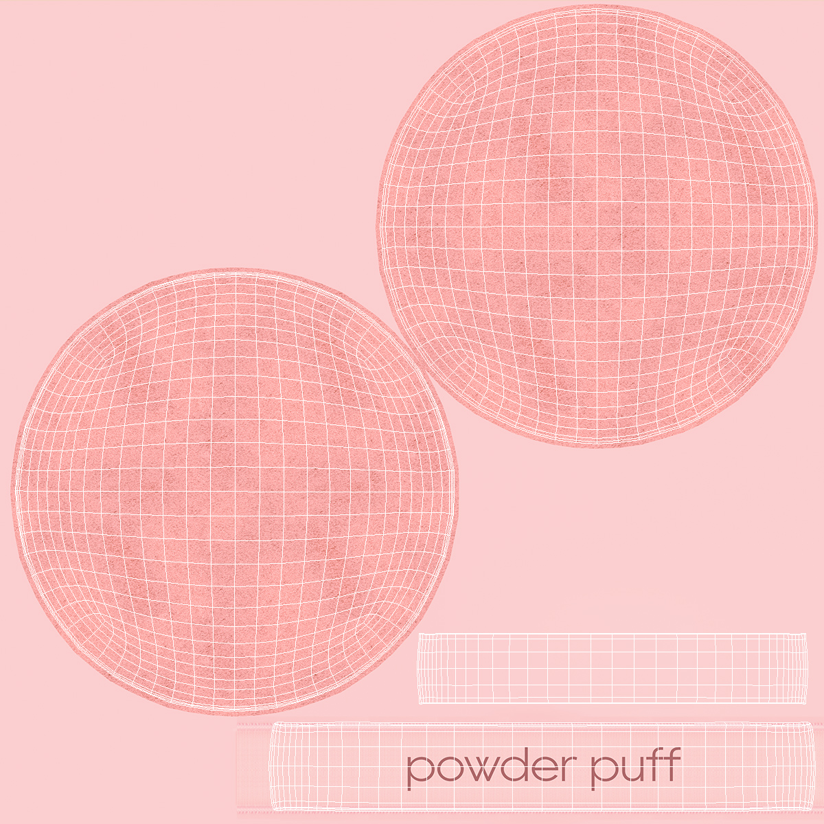 3D Compact Makeup Powder Puff