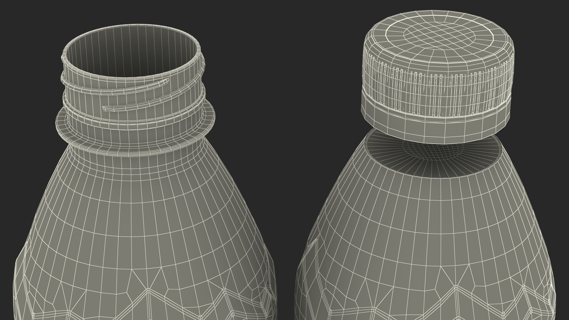 Mineral Water 500ml Plastic Bottle 3D model