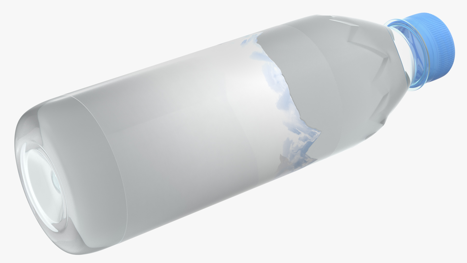 Mineral Water 500ml Plastic Bottle 3D model