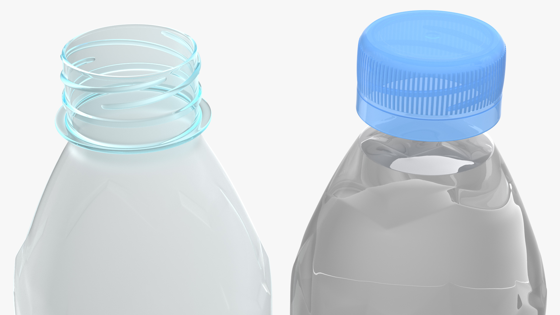 Mineral Water 500ml Plastic Bottle 3D model