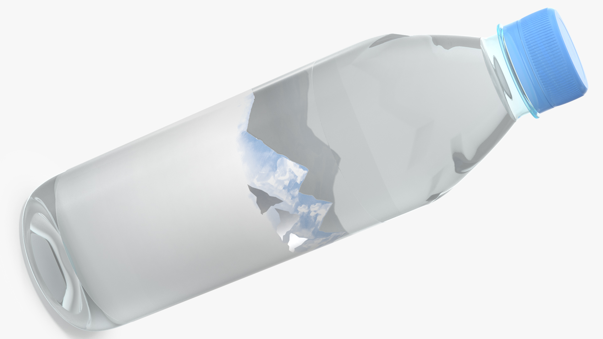 Mineral Water 500ml Plastic Bottle 3D model