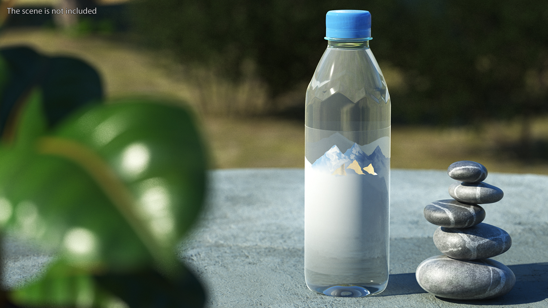 Mineral Water 500ml Plastic Bottle 3D model