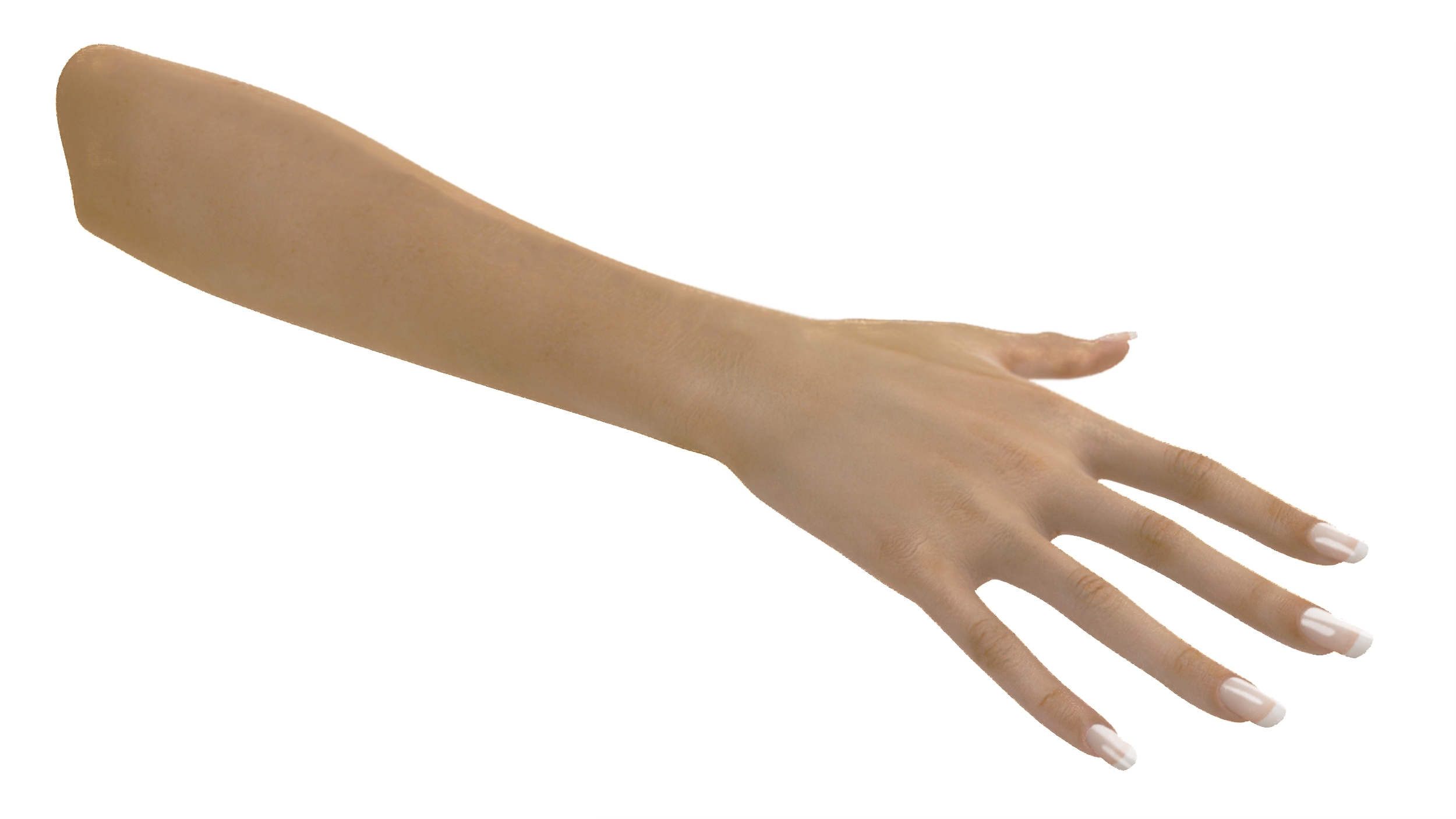 3D White Woman Hand Base Pose