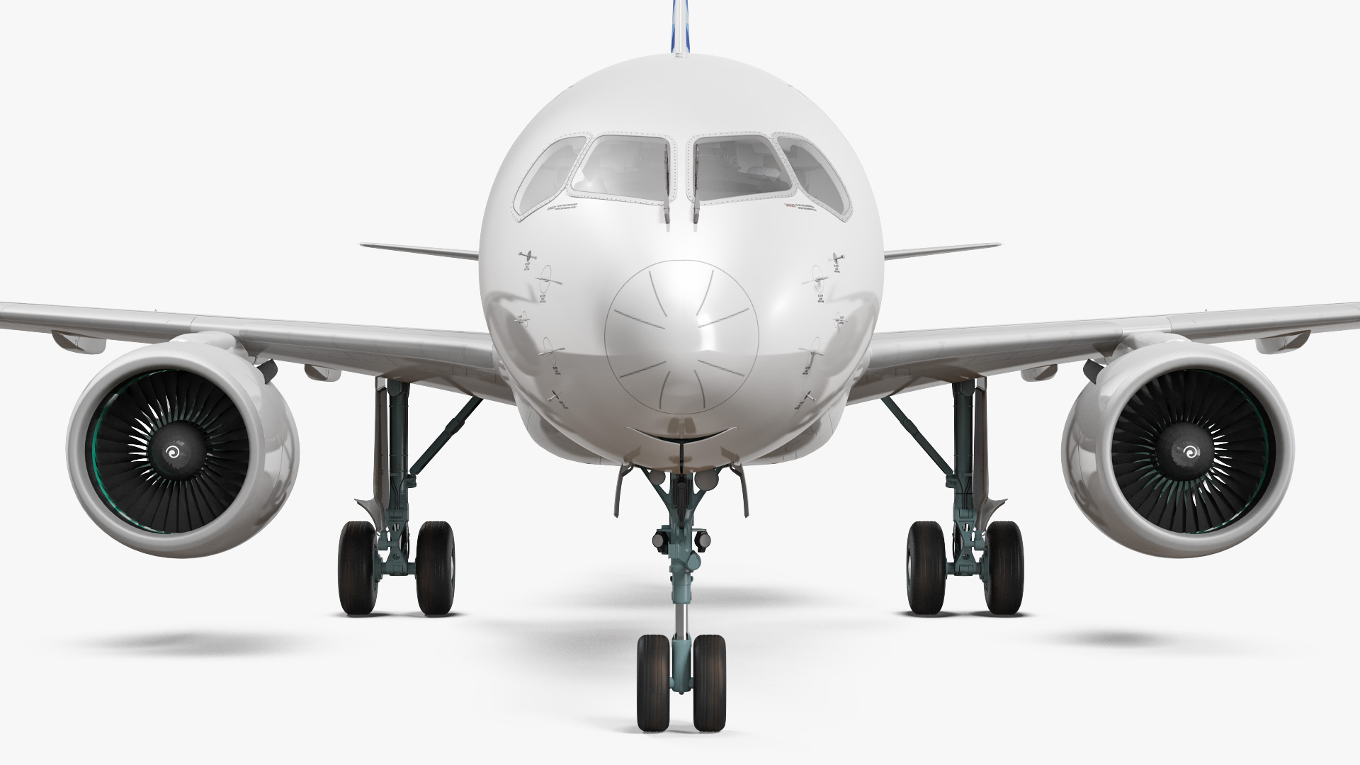 3D model Airbus A220 100 Detailed Interior Rigged