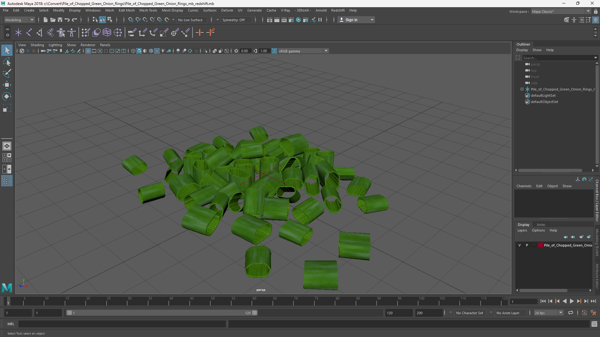 Pile of Chopped Green Onion Rings - view 11