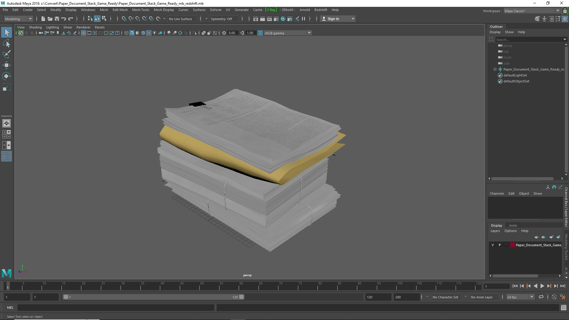 Paper Document Stack Game Ready - view 11