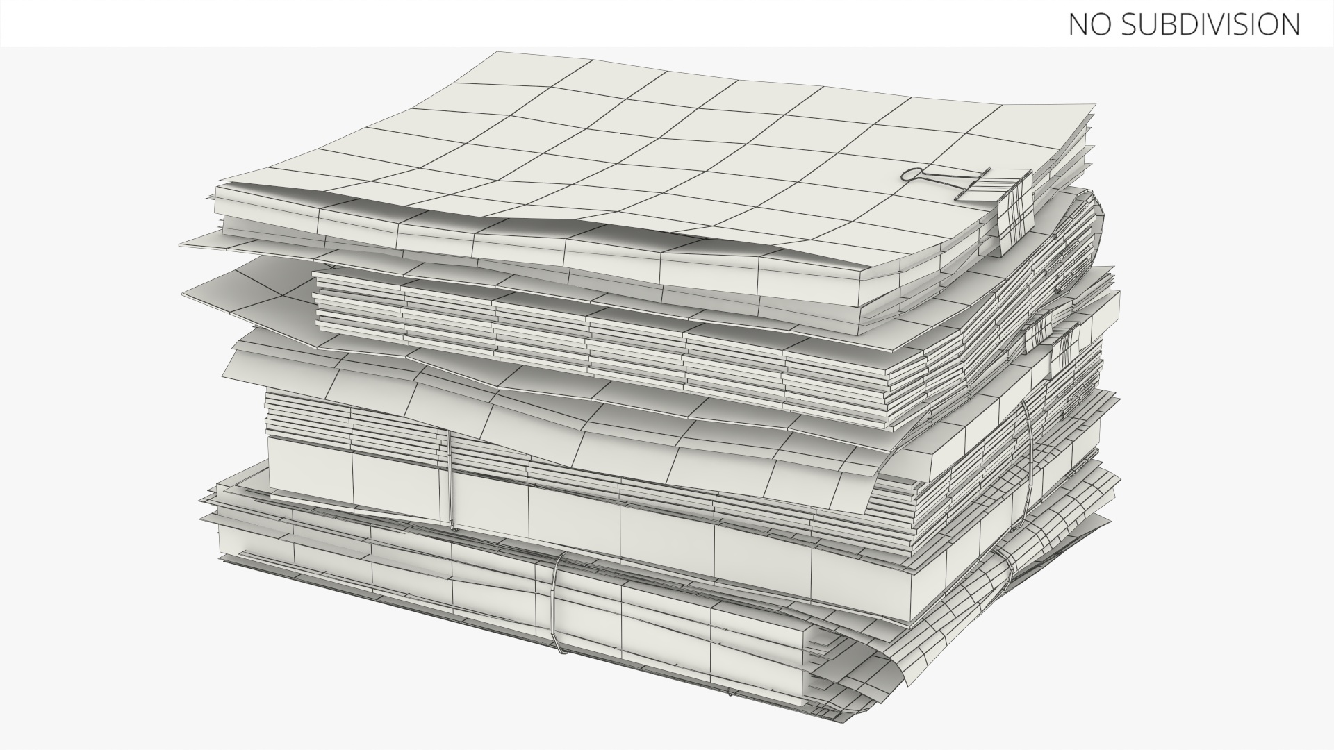 Paper Document Stack Game Ready - view 4