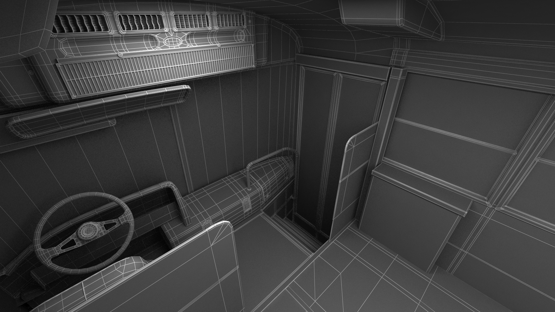 Prison Bus Exterior Only 3D model