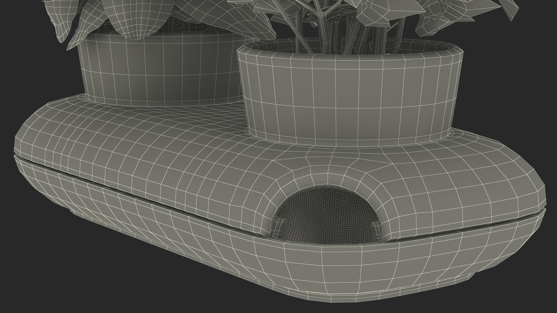 Herbs in Sagaform Double Pot White 3D model
