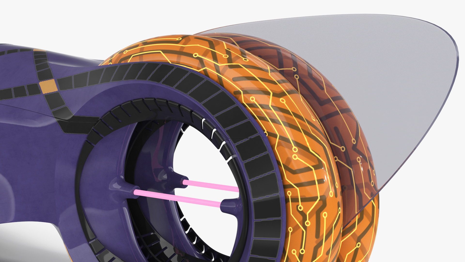 3D Futuristic Racing Supercar Concept Rigged