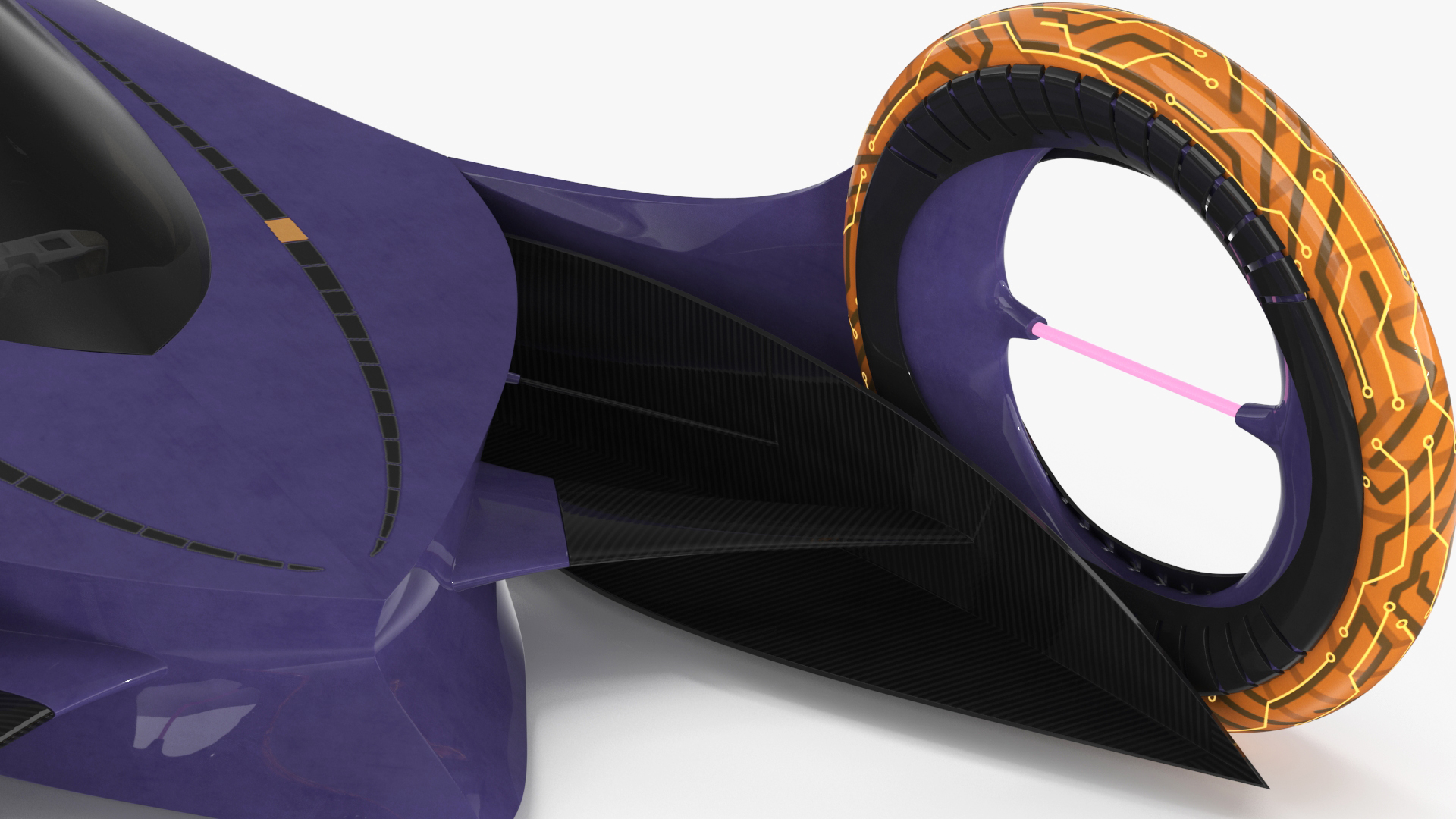 3D Futuristic Racing Supercar Concept Rigged