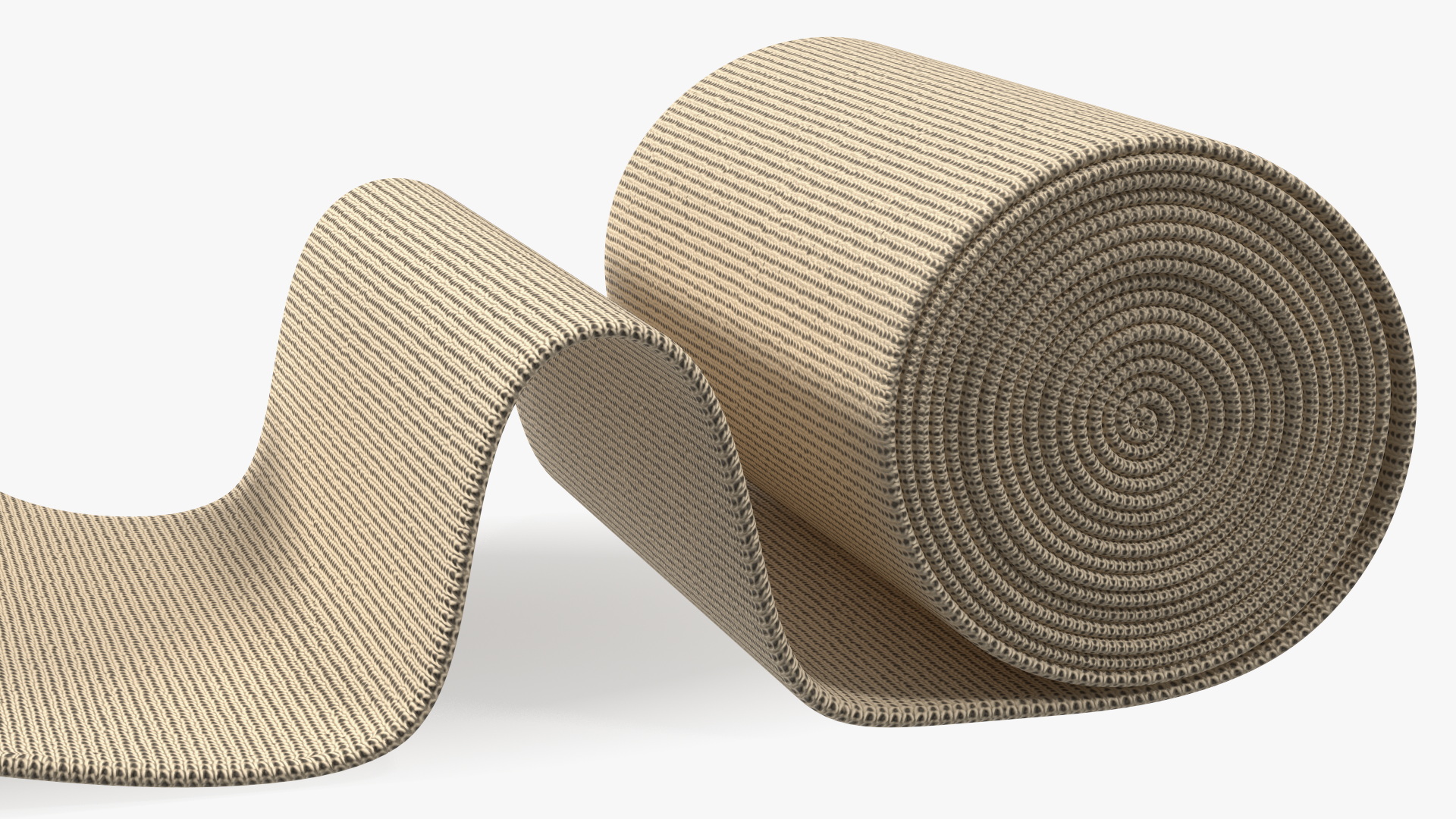 3D model Unfolded Elastic Bandage Beige
