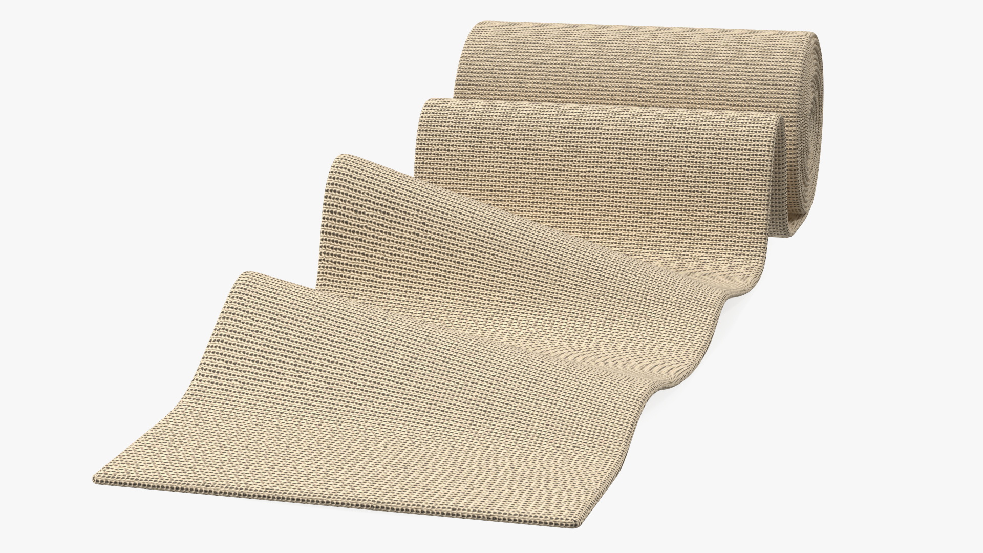 3D model Unfolded Elastic Bandage Beige