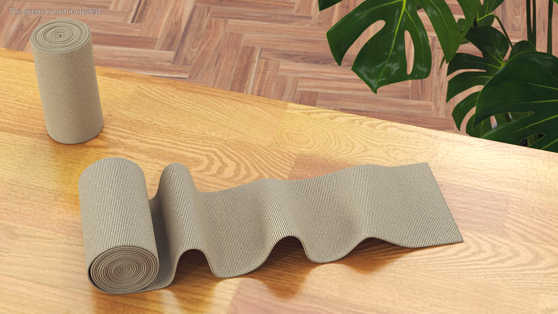 3D model Unfolded Elastic Bandage Beige
