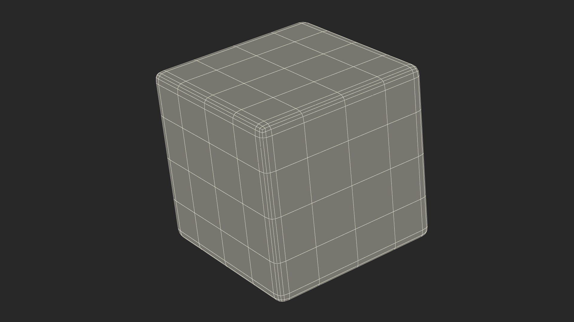 White Sugar Cube 1x1x1cm 3D model