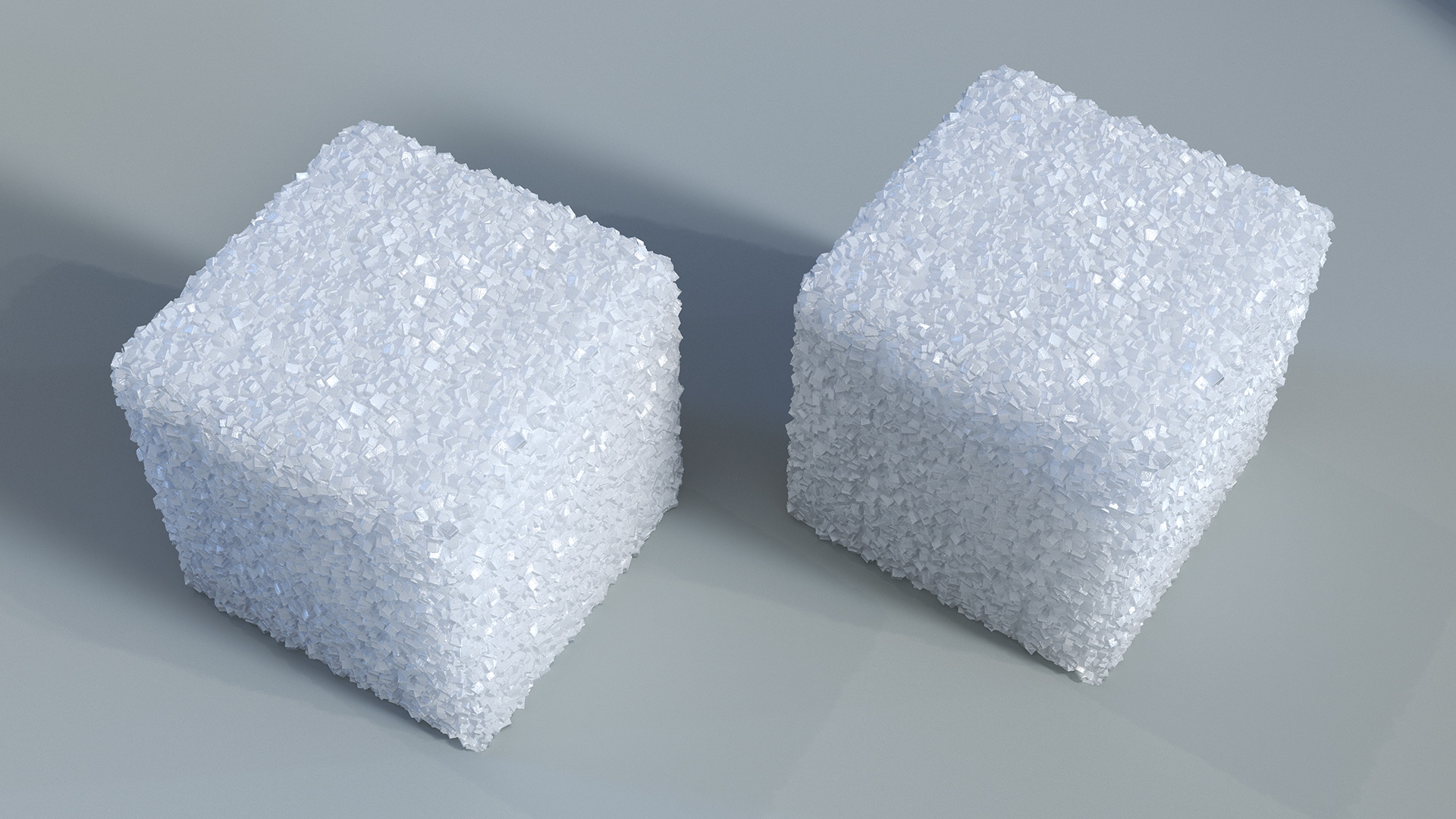White Sugar Cube 1x1x1cm 3D model