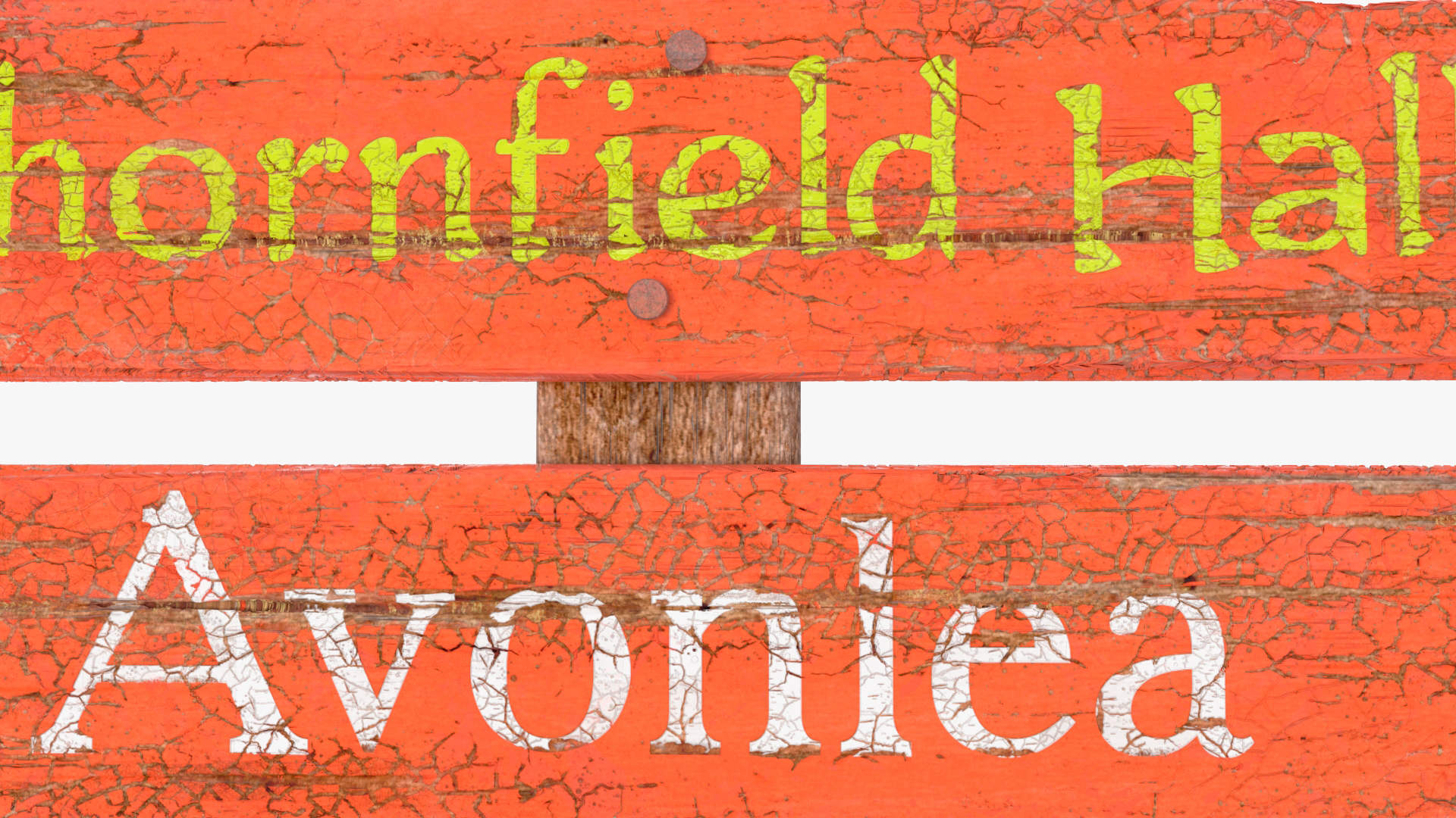 Aged Wooden Pointer Billboard 3D model