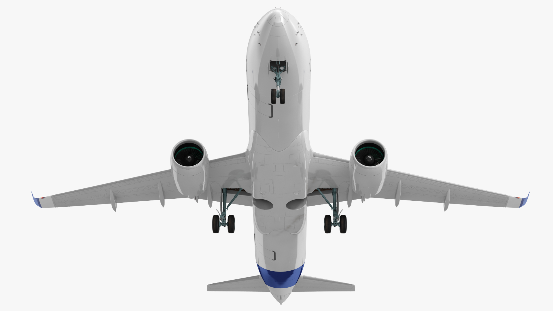 3D Airbus A220 300 Detailed Interior model