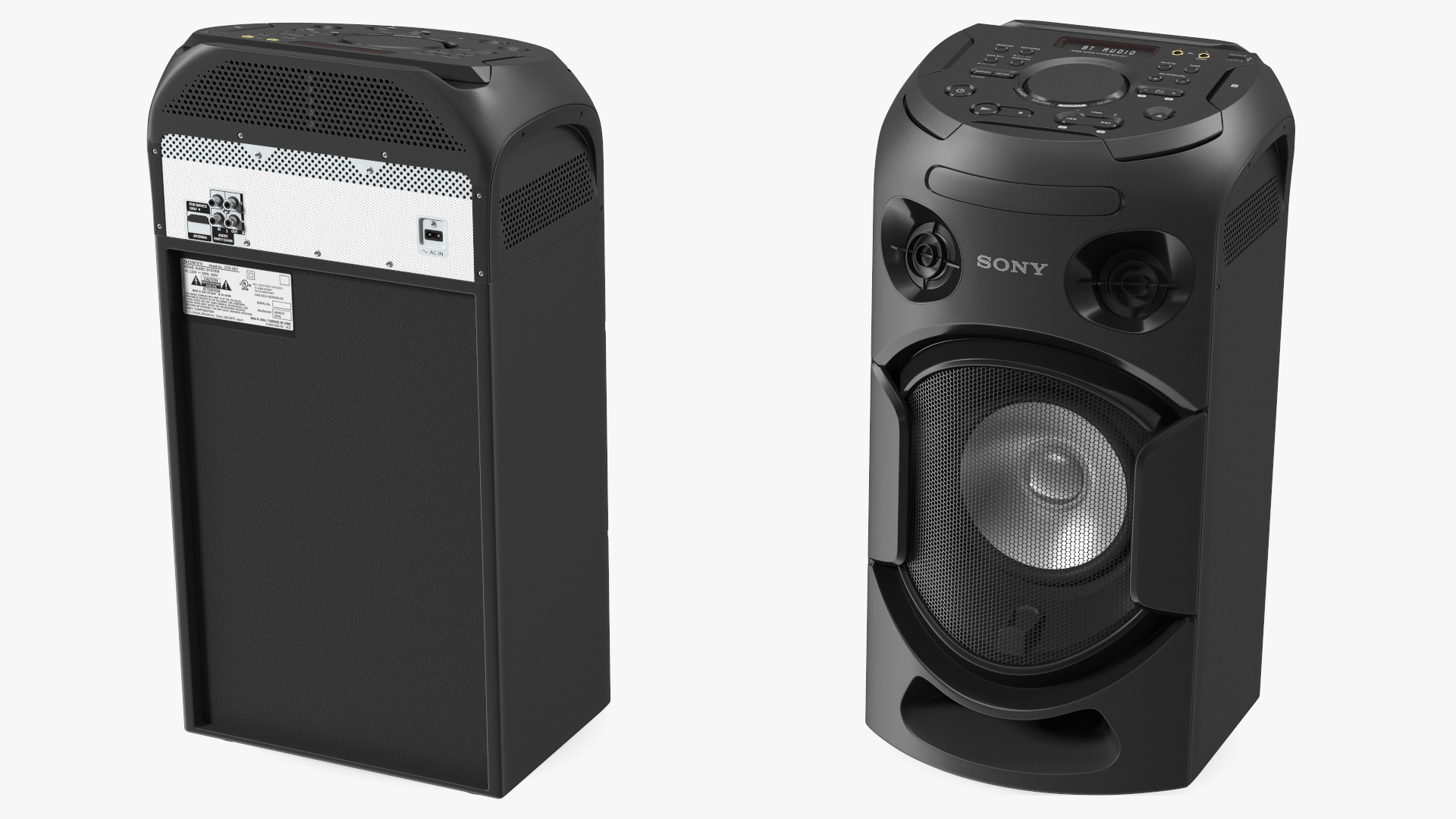 3D Sony V21 High Power Audio System OFF
