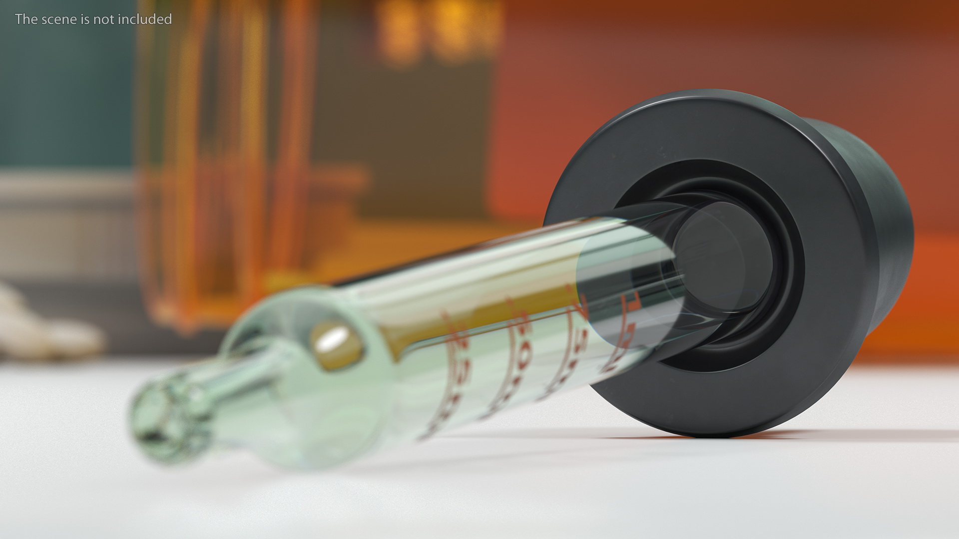 Straight Tip Calibrated Medicine Dropper 1ml 3D model