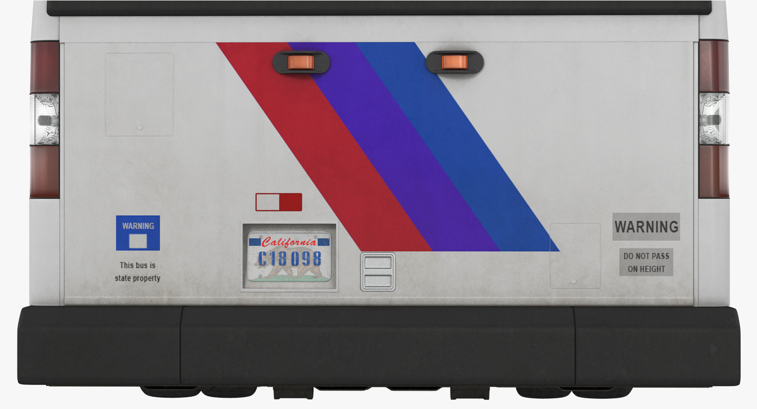 3D Flxible Metro D Bus Rigged