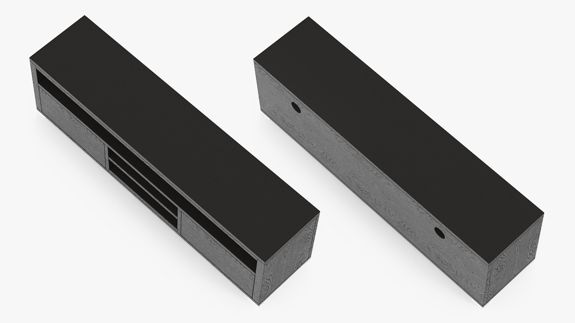 TV Stand Black 3D model