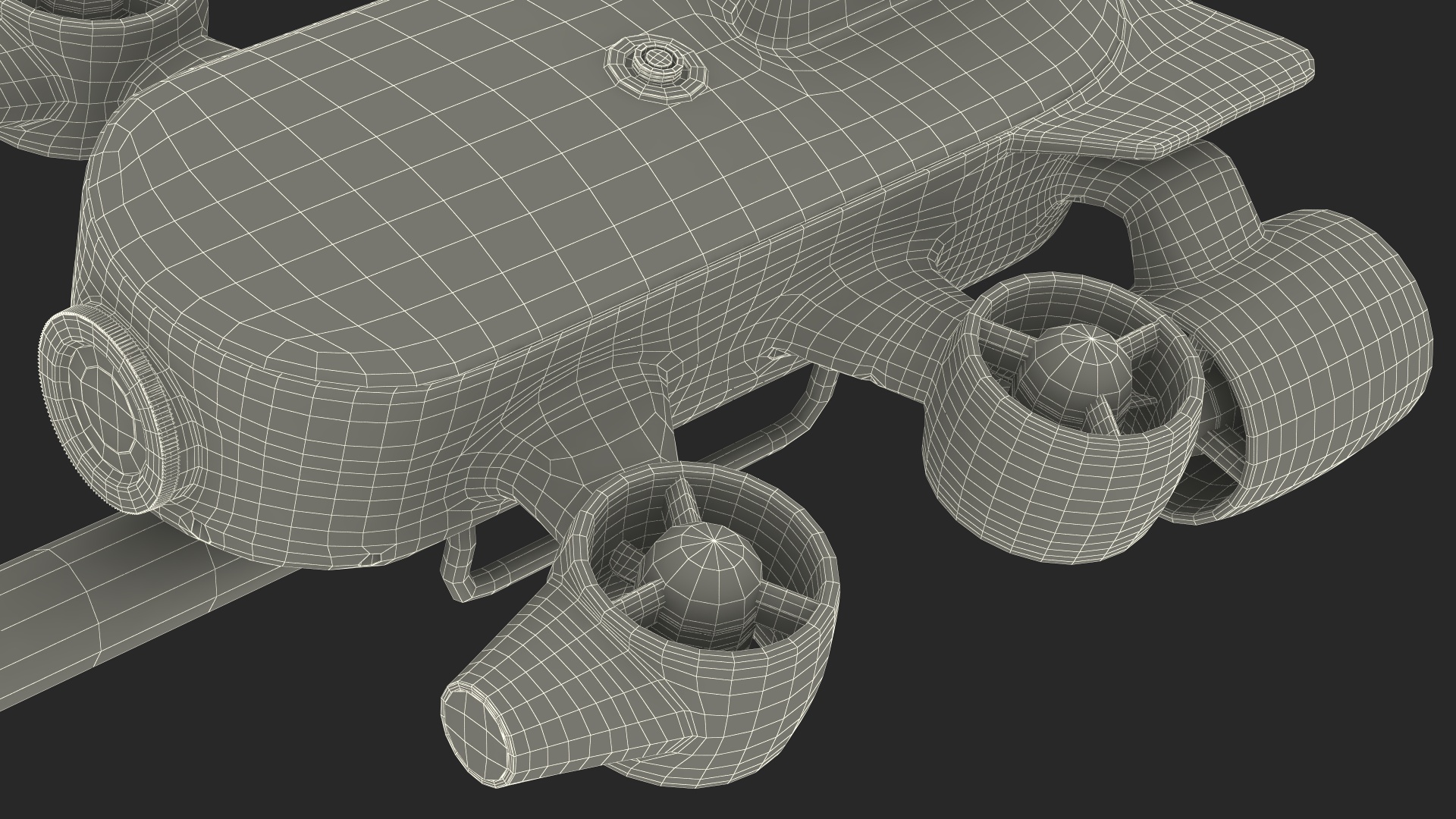 3D Titan Professional Underwater Drone Rigged for Maya