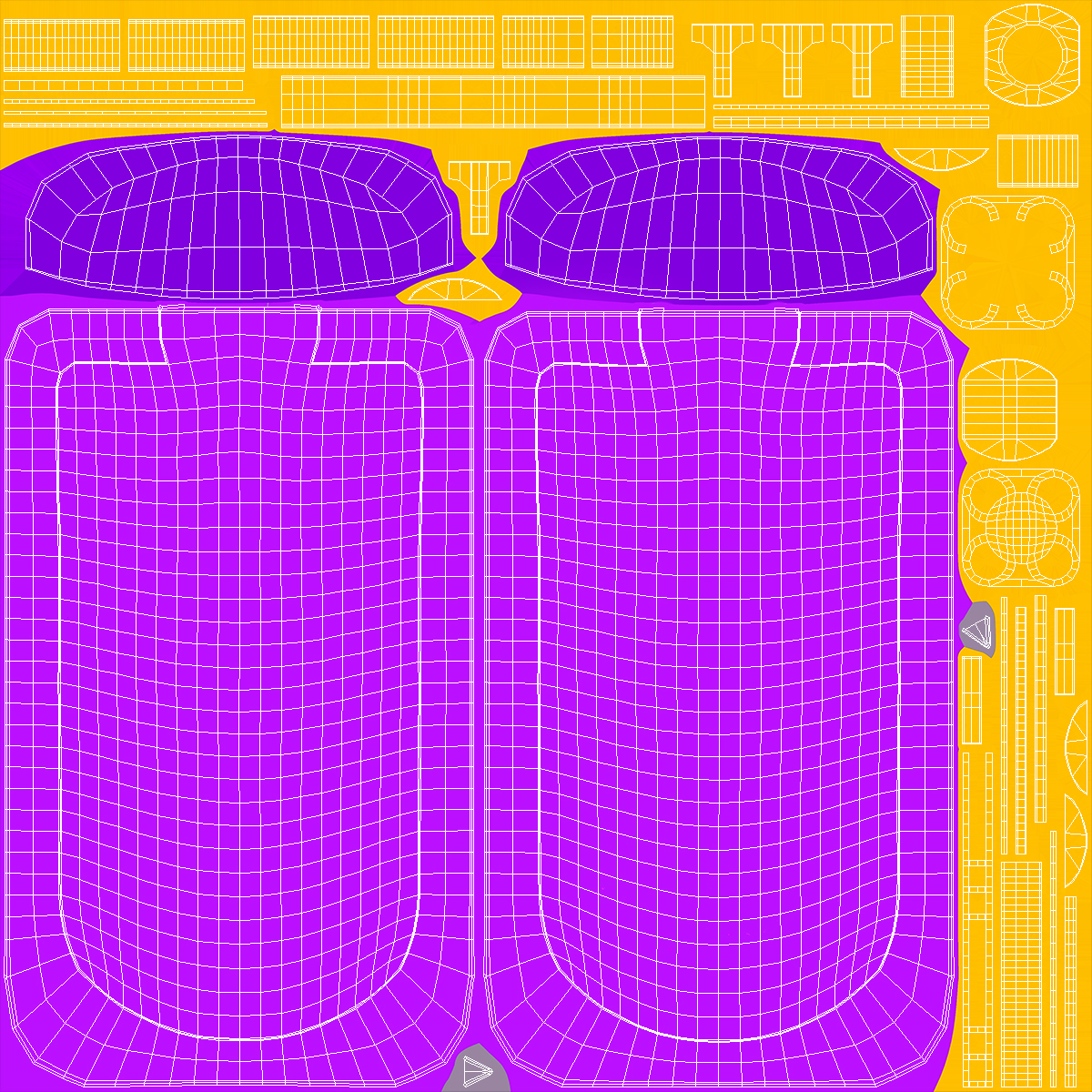 Purple Fruit Juice Pack with Spout 3D model