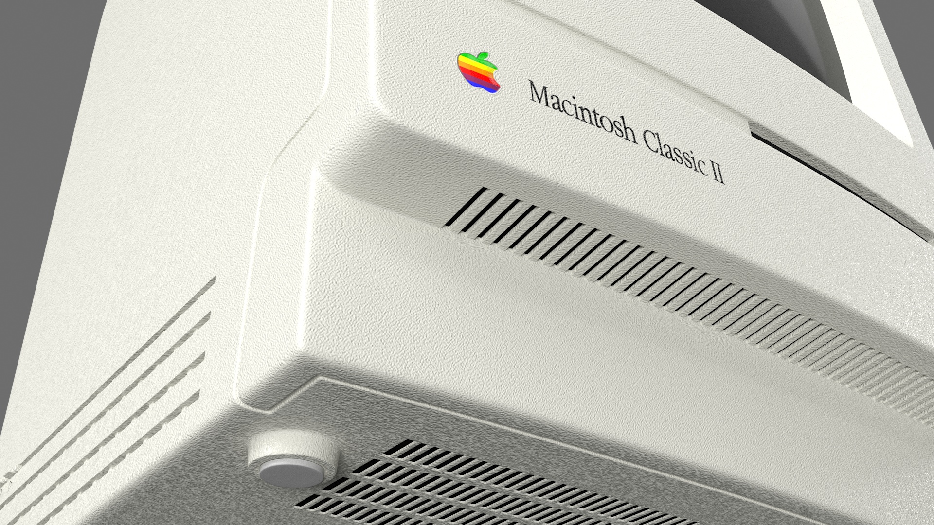 3D Vintage Apple Macintosh Classic II Computer model