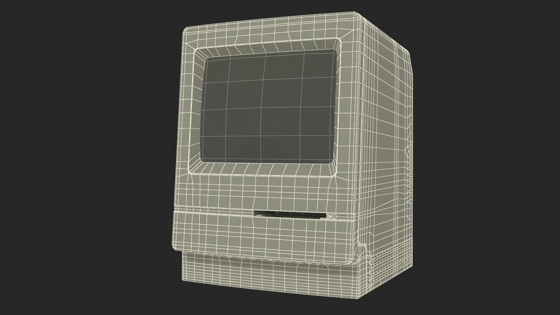 3D Vintage Apple Macintosh Classic II Computer model
