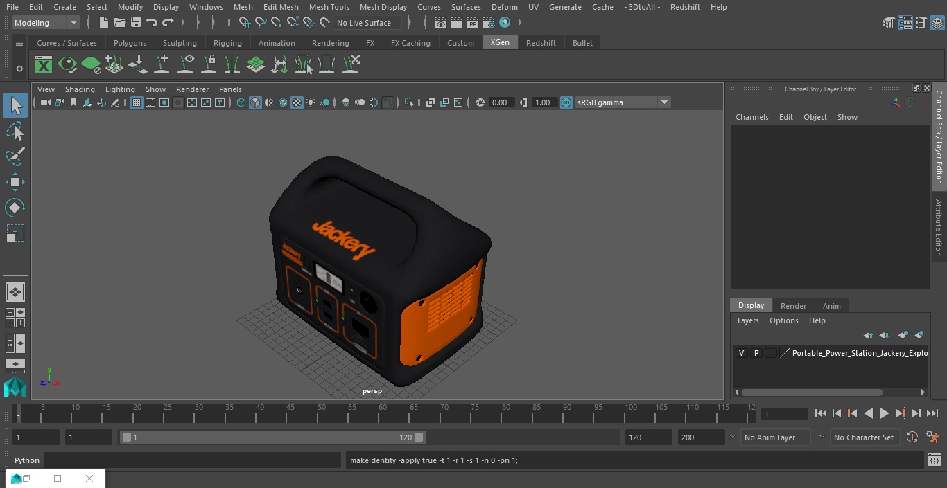 3D Portable Power Station Jackery Explorer 240 model