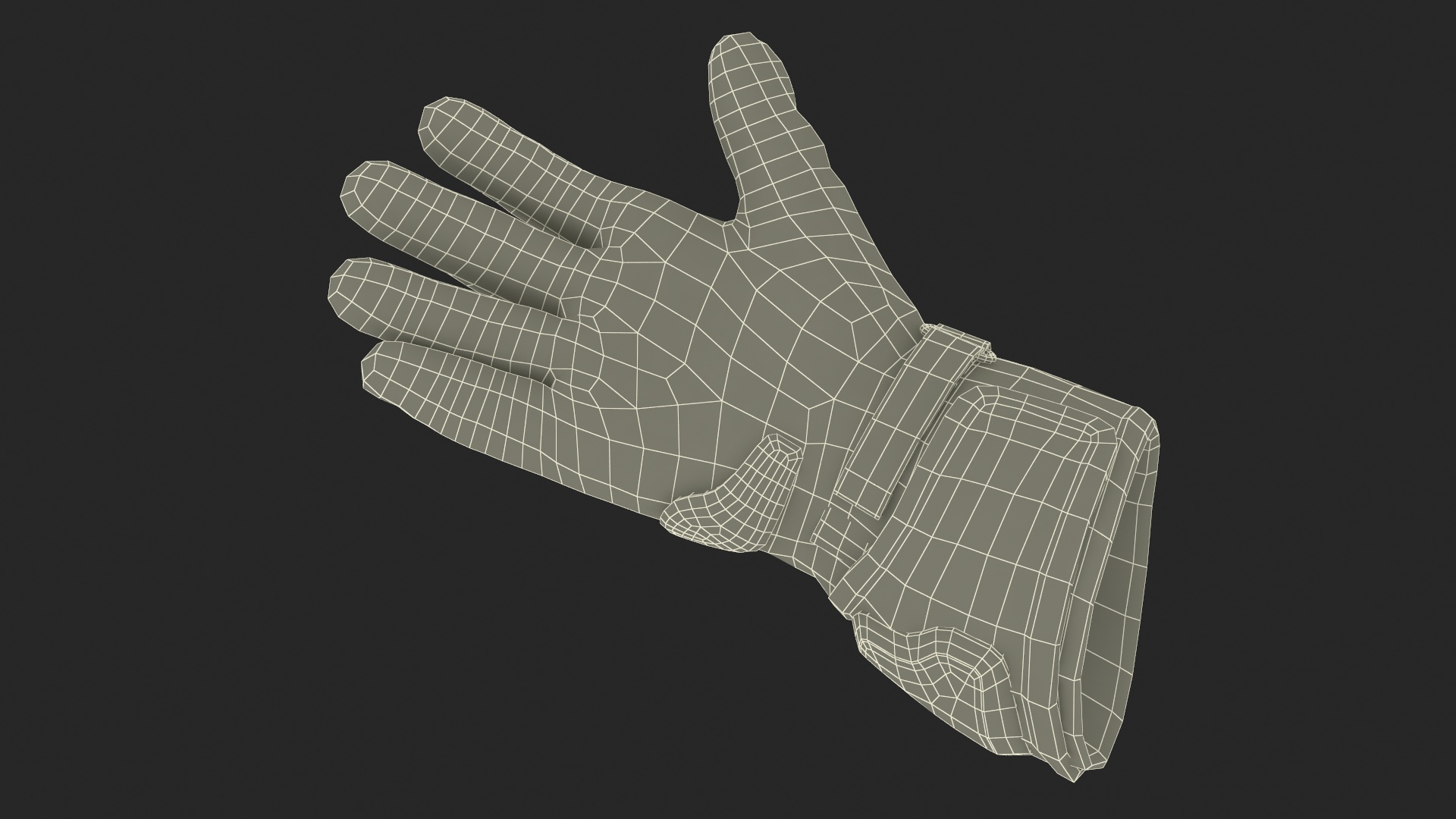 Meteor Protective Riding Gloves Black 3D