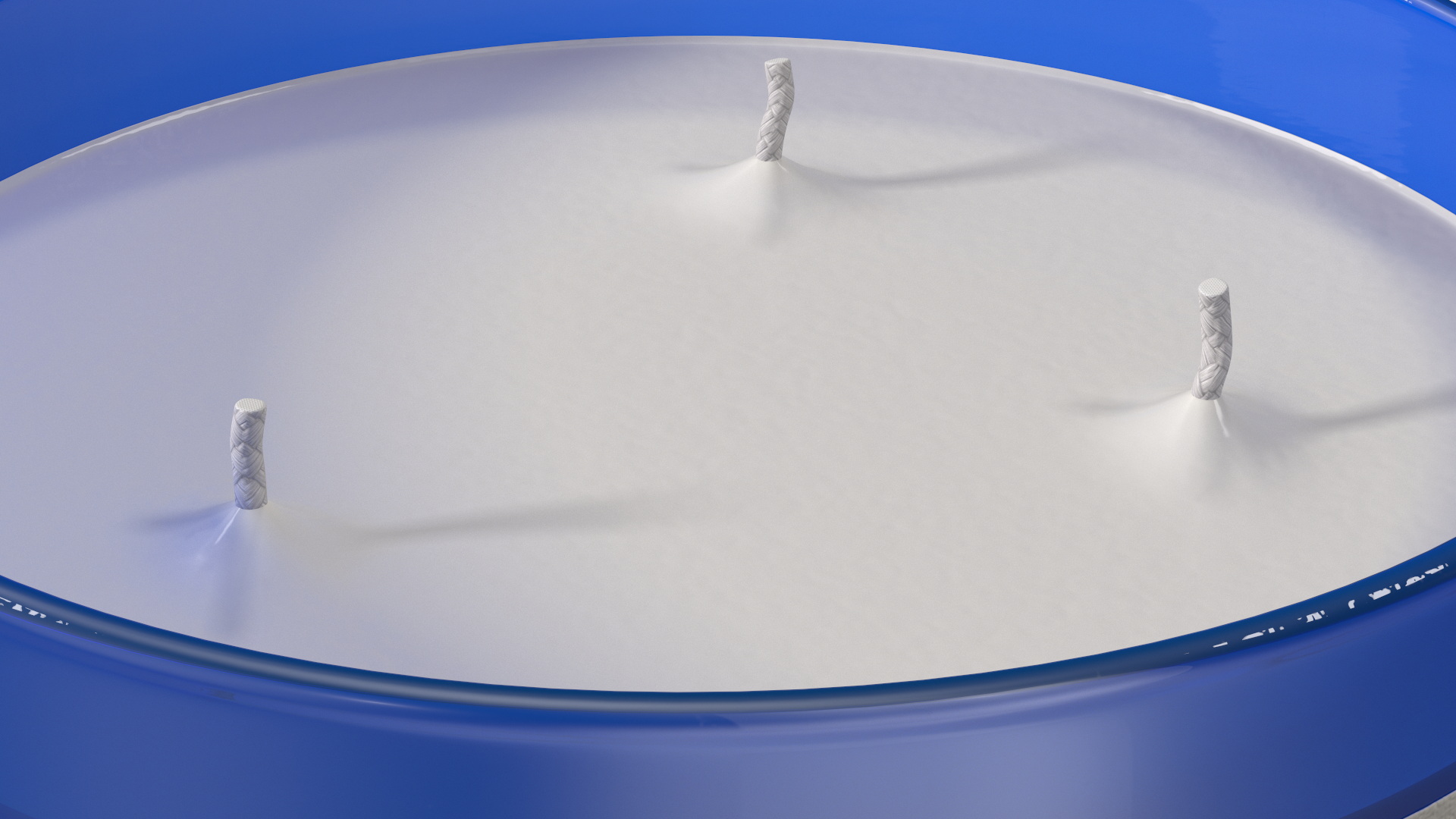 3D model Scented Candle Blue with Label