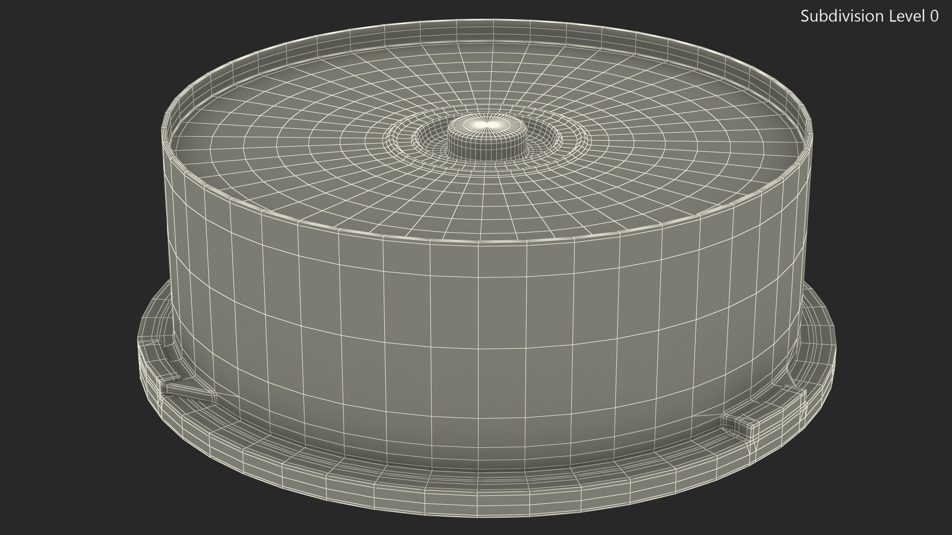 3D model Plastic Cake Box with 25 Discs