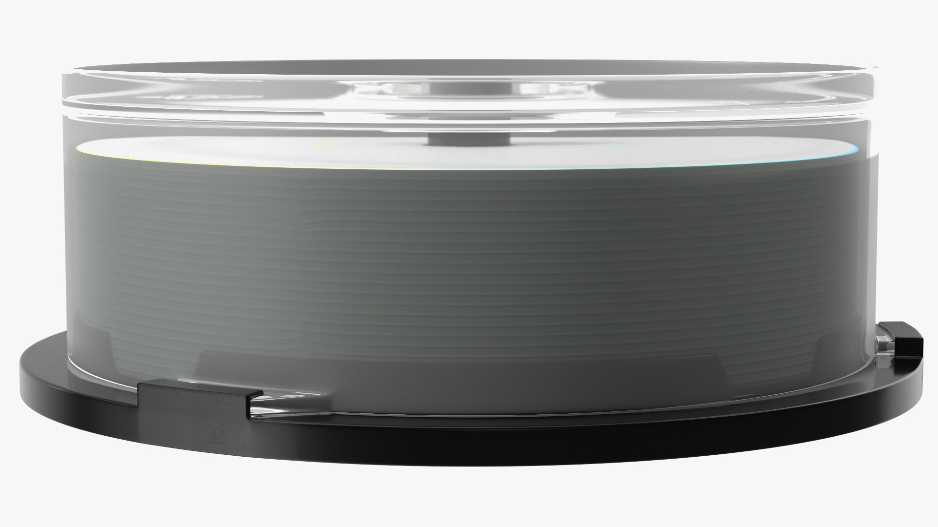 3D model Plastic Cake Box with 25 Discs