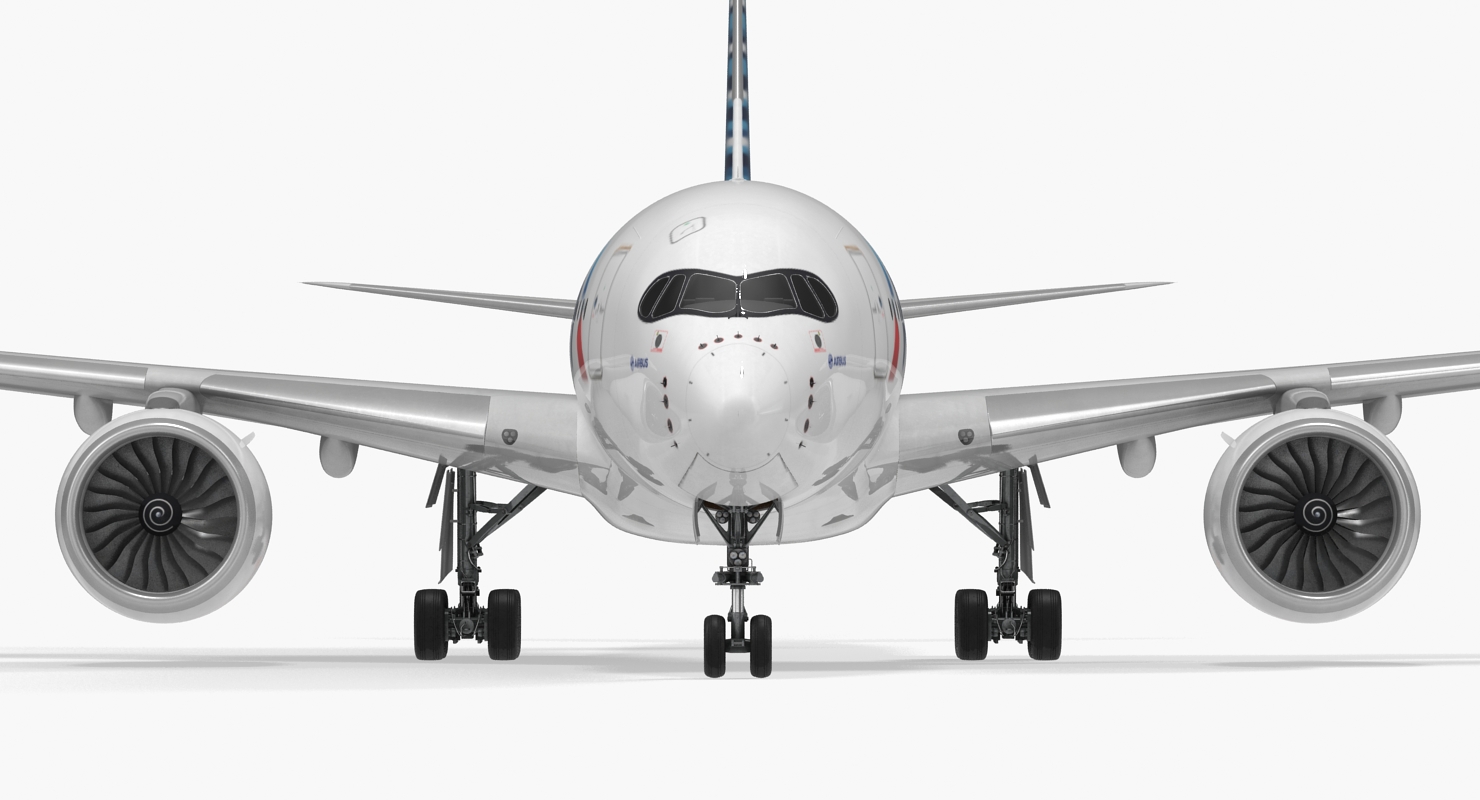 3D Airbus A350 800 American Airlines model
