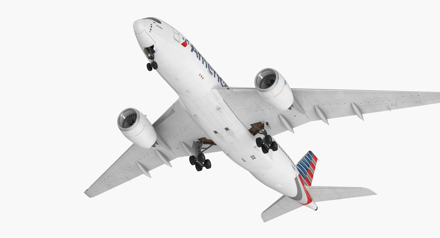 3D Airbus A350 800 American Airlines model