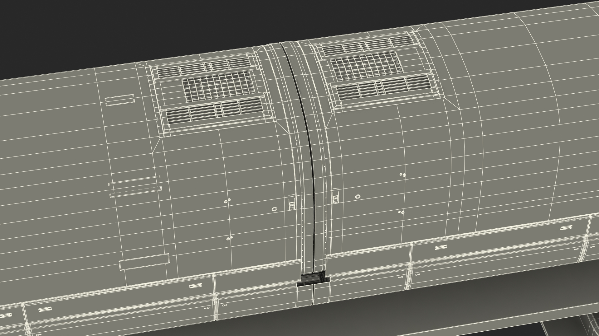 3D model Chinese Maglev Bullet Train on Rail